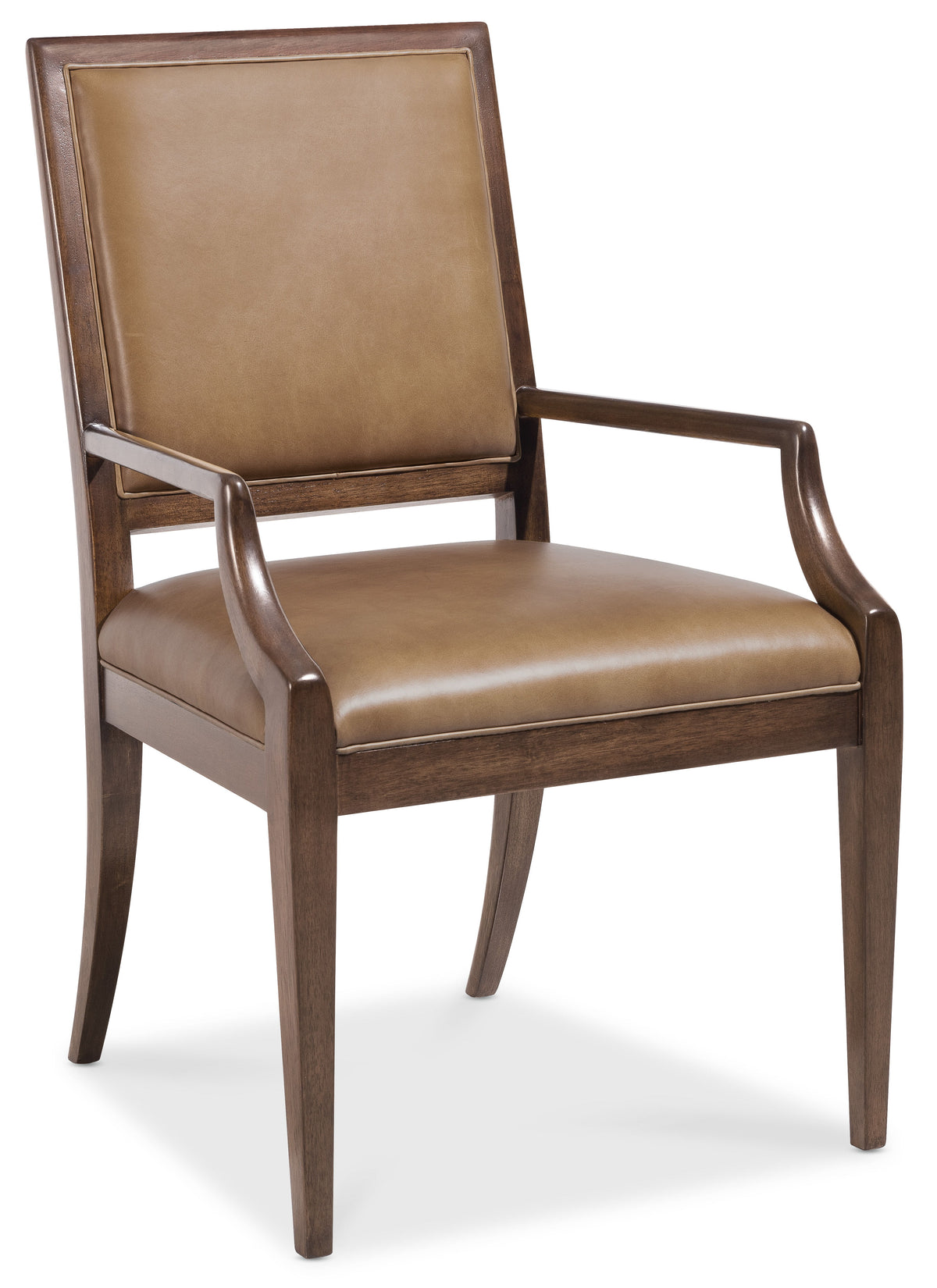 Archives Leather Arm Chair - Light Brown by Hooker Furniture - View 1