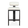 Bolster Back Outdoor Bar Stool - White / Black by Uttermost - View 1
