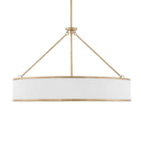 Algiers 8 Light Drum Pendant - Gold / White by Uttermost - View 8