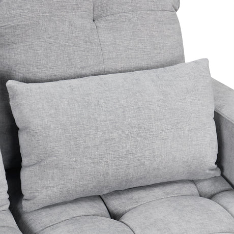 Versatile Oversized U-shaped Sectional Sofa Bed with Storage Chaise Lounges and USB Ports, Gray Chenille, 110.2' - sold by Home Elegance USA
