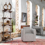 Corben Swivel Chair - Gray by Uttermost - View 2