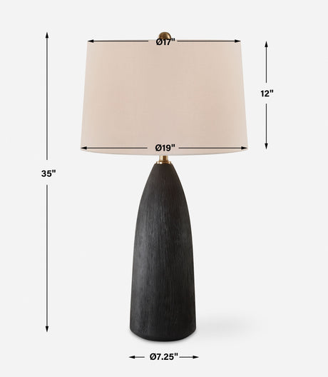 Jett Black Table Lamp by Uttermost - View 8