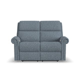Bernard Power Reclining Loveseat With Power Headrest & Lumbar, Nailhead Trim | Flexsteel