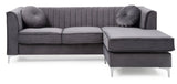 Delray G790B - SC Sofa Chaise ( 3 Boxes) , GRAY | Home Elegance USA