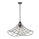 Whirlwind 1 Light Indoor-Outdoor Pendant Dark Bronze - Black by Uttermost - View 5