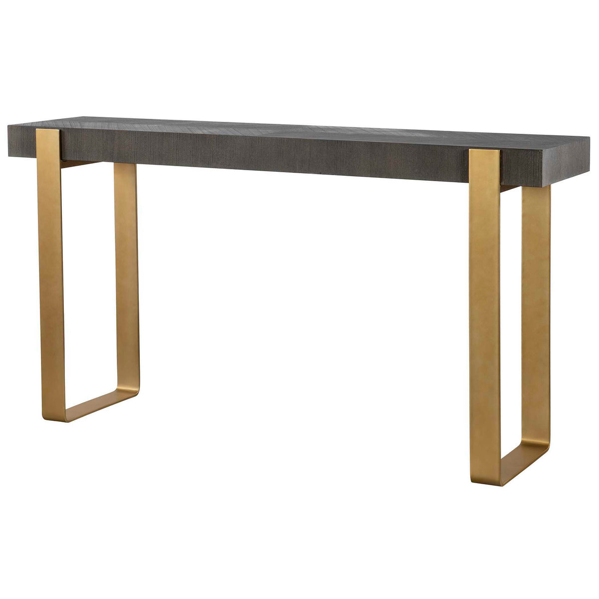 Kea Contemporary Console Table - Dark Gray / Yellow by Uttermost - View 4