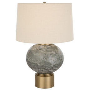 Lunia Gray Glass Table Lamp - Dark Gray by Uttermost - View 1