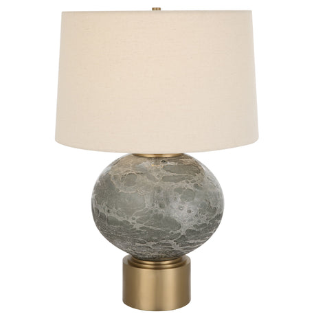 Lunia Gray Glass Table Lamp - Dark Gray by Uttermost - View 1