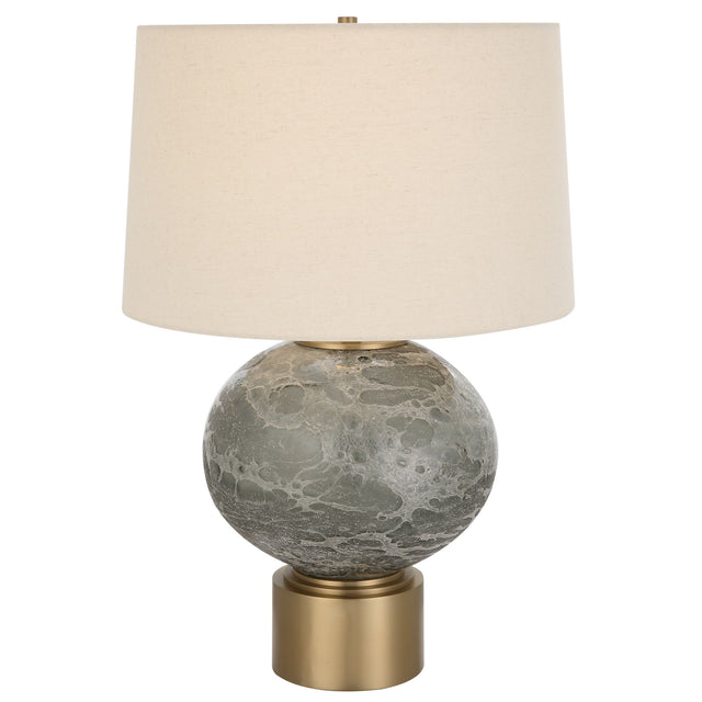 Lunia Gray Glass Table Lamp - Dark Gray by Uttermost - View 1