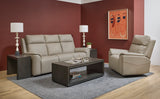 Vernon Power Reclining Sofa With Console, Power Headrest, Lumbar, Heat & Massage - Dove Gray | Flexsteel
