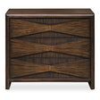 Bowtie 3 Drawer Mid-Century Chest - Dark Brown by Uttermost - View 1