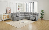 M083 Power Reclining Sectional Sofa Couches with wireless charger,hidden cupholders GREY