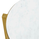 Ocilla Accent Table Brass,White - Gold by Uttermost - View 4