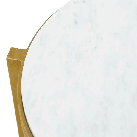 Ocilla Accent Table Brass,White - Gold by Uttermost - View 4