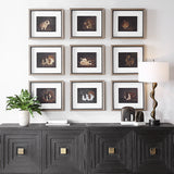 Resting Bunny Framed Prints (Set of 9) - Dark Brown by Uttermost - View 2