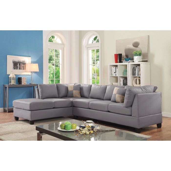 Malone G642B-SC Sectional ( 3 Boxes) , GRAY