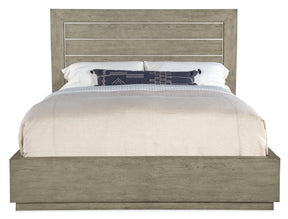 Linville Falls Mill Ridge California King Panel Bed - Gray by Hooker Furniture - View 3