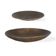 Stratum Round Bowls (Set of 2) Brass - Bronze by Uttermost - View 1
