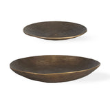 Stratum Round Bowls (Set of 2) Brass - Bronze by Uttermost - View 1