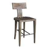 Cellini Outdoor Bar Stool - Dark Brown / White by Uttermost - View 7