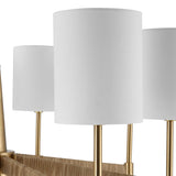 Lautoka Rattan 8 Light Chandelier - Light Brown by Uttermost - View 6