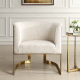 Bellina Plush Barrel Chair - Gold by Uttermost - View 2