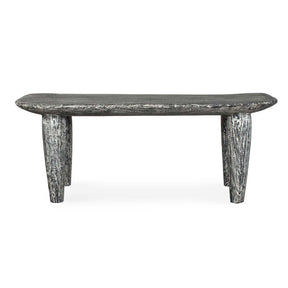 Fade To Black Wood Bench - Black / White by Uttermost - View 1