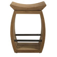 Connor Modern Wood Counter Stool - Light Brown / Black by Uttermost - View 1