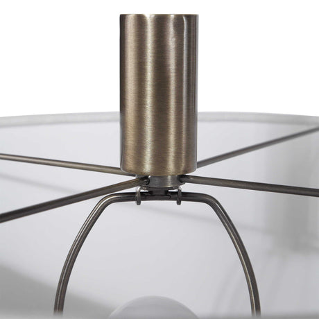 Minette Mid-Century Floor Lamp - Gold / White by Uttermost - View 7