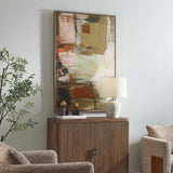 Palace Walls Framed Abstract Art Black / Blue / Brown / Green / Orange / Pink / Purple / White / Yellow - Light Brown / Orange by Uttermost - View 3