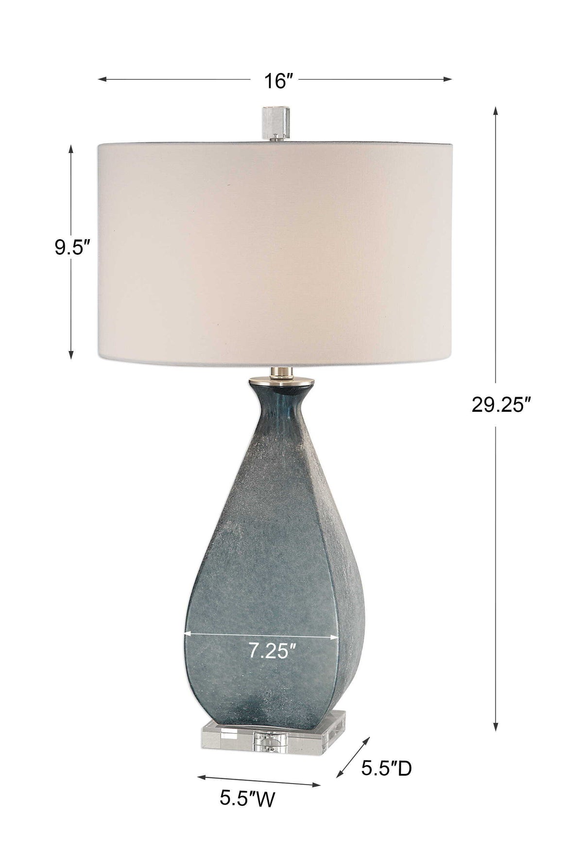 Atlantica Lamp Ocean Blue - Blue / Beige by Uttermost - View 8