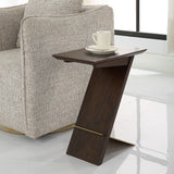 Breakthrough Modern Accent Table - Dark Brown / Gold by Uttermost - View 2