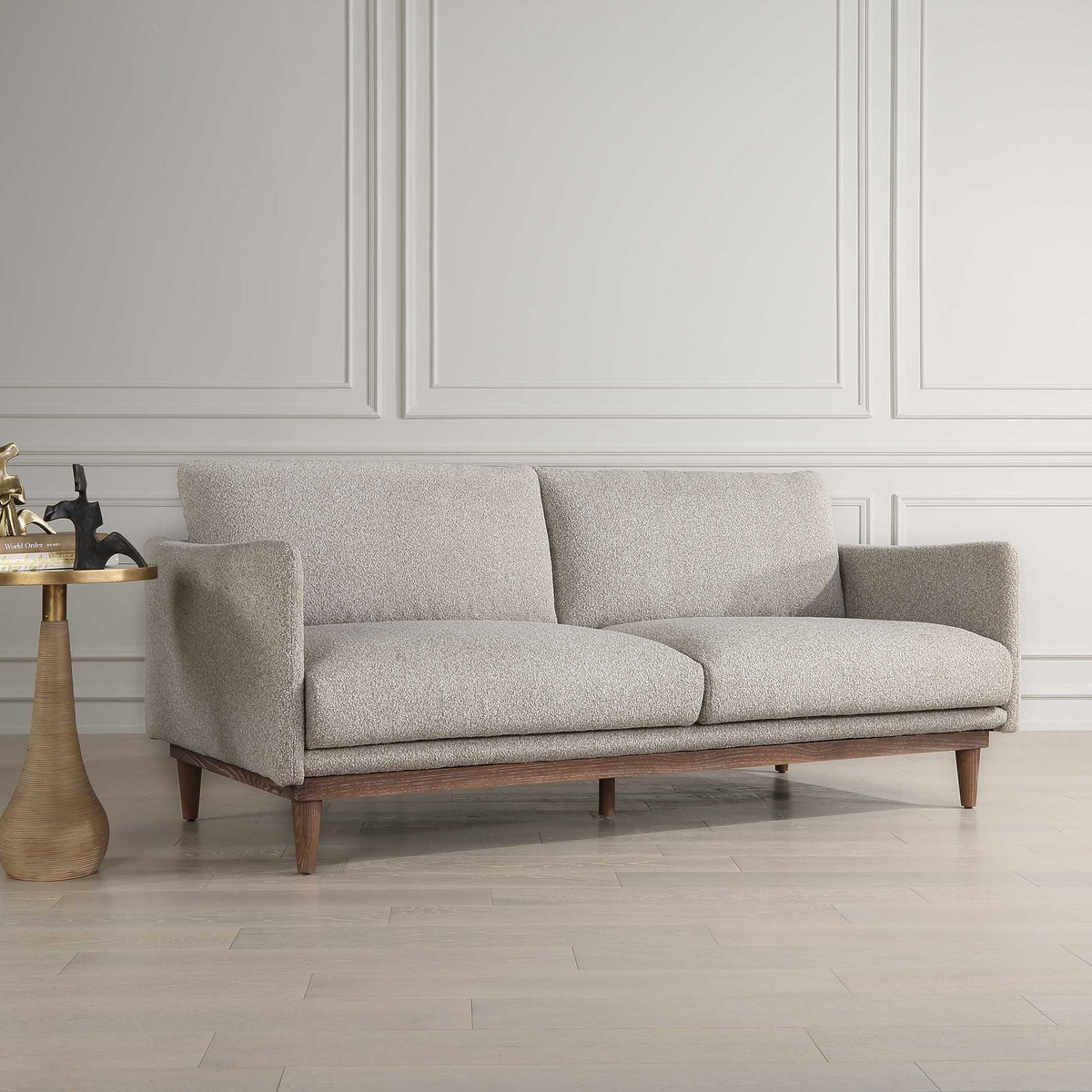 Freefall Ceruse Sofa - Light Gray by Uttermost - View 3