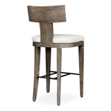 Cellini Outdoor Bar Stool - Dark Brown / White by Uttermost - View 5