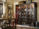 Sanctuary 2-Door Thin Display Cabinet Ebony - Black / Dark Brown by Hooker Furniture - View 3