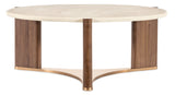 Eleana Round Coffee Table Medium Wood - Beige / Dark Brown by Hooker Furniture - View 6