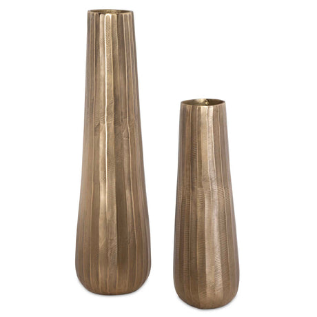 Vertiforge Antique Vases (Set of 2) Gold - Bronze by Uttermost - View 1