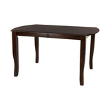 Dark Cherry Finish Simple Design 1pc Dining Table with Separate Extension Leaf Mango Veneer Wood Dining Furniture - B01156366 - Home Elegance USA - 6