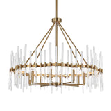Crystal Stick 8 Light Chandelier Brass - Bronze by Uttermost - View 9