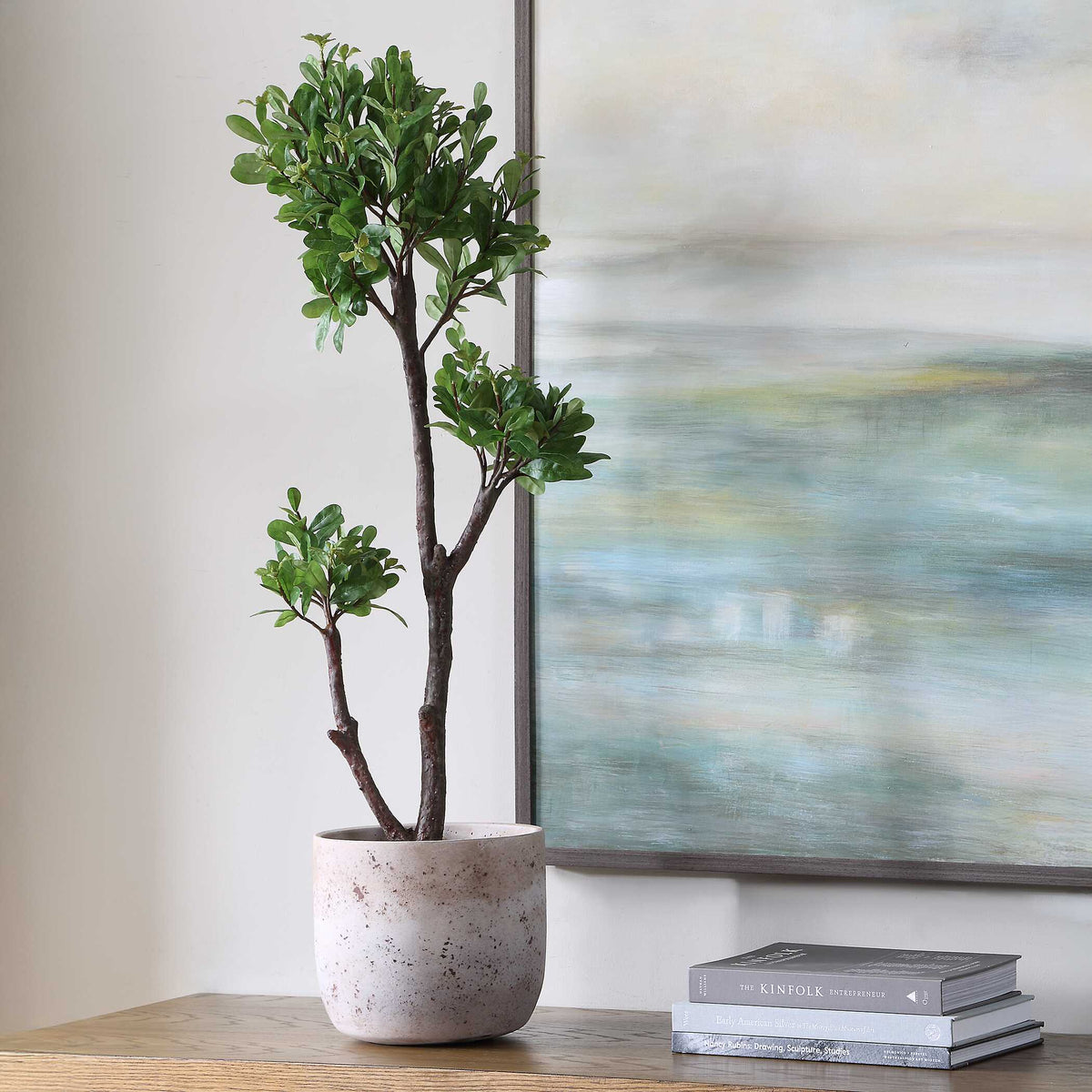 Arbor Strawberry Tree Brown / Green - Green / Beige by Uttermost - View 2