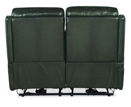 Hamilton Power Loveseat With Power Headrest - Dark Green by Hooker Furniture - View 2