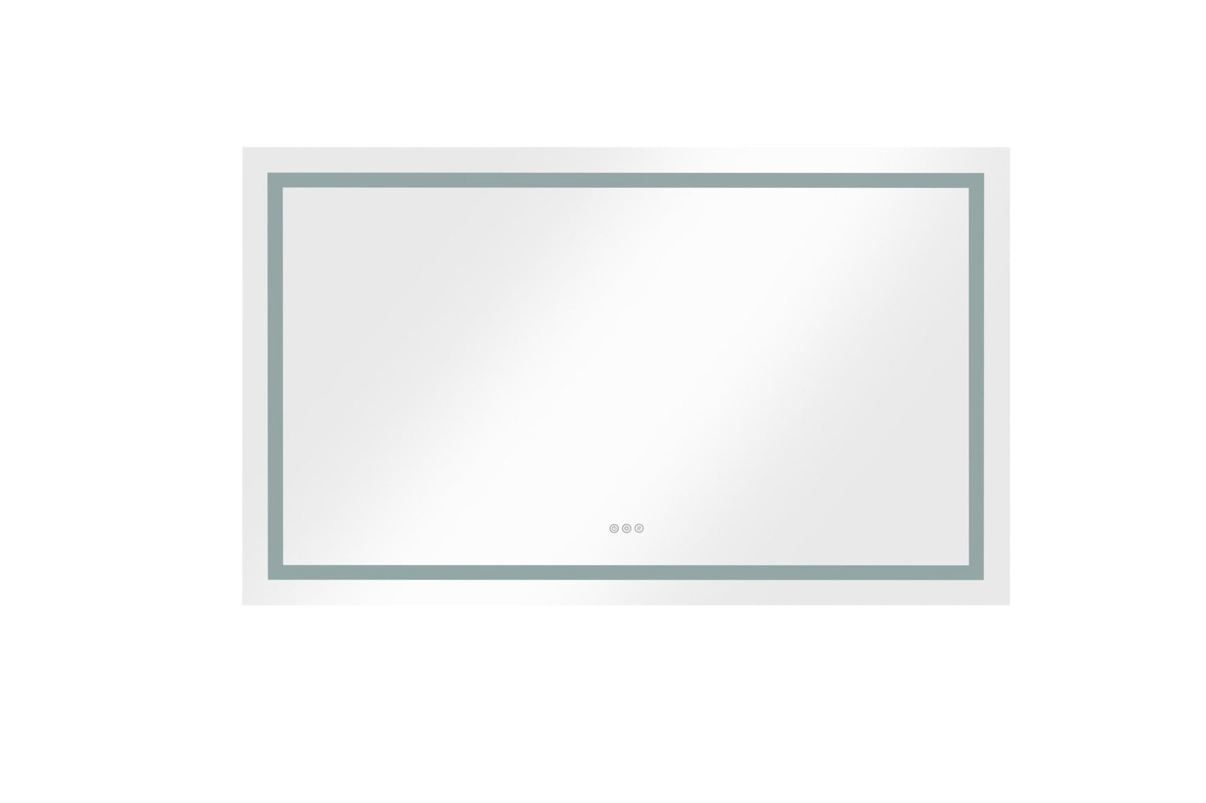 60 in. W x 36 in. H Frameless LED Single Bathroom Vanity Mirror in Polished Crystal Bathroom Vanity LED Mirror with 3 Color Lights Mirror for Bathroom Wall 60 Inch Smart Lighted Vanity Mirrors Dimm - W1272114900 - image - 7