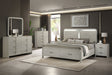 Aria Contemporary Queen 5PC Bedroom Set Modern Storage Bed with Ball Bearing Glide Drawers in Beige - sold by Home Elegance USA