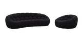 Divani Casa Yolonda - Modern Curved Black Fabric Sofa Set | VIG - Home Elegance USA