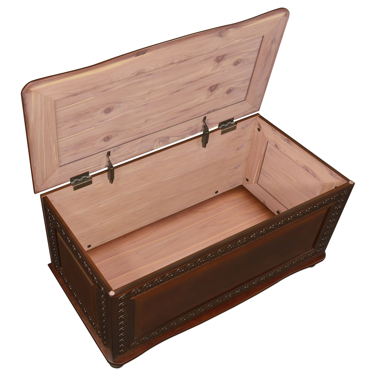 Cedar Chest - Finlay Flip Open Storage Cedar Chest Deep Tobacco