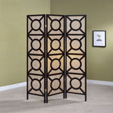 Vulcan 3 - panel Geometric Folding Screen Tan and Cappuccino - 900090 - image - 2