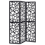 Nailan 3 - panel Open Mosaic Pattern Room Divider Black - 900092 - image - 1