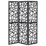 Nailan 3 - panel Open Mosaic Pattern Room Divider Black - 900092 - image - 4