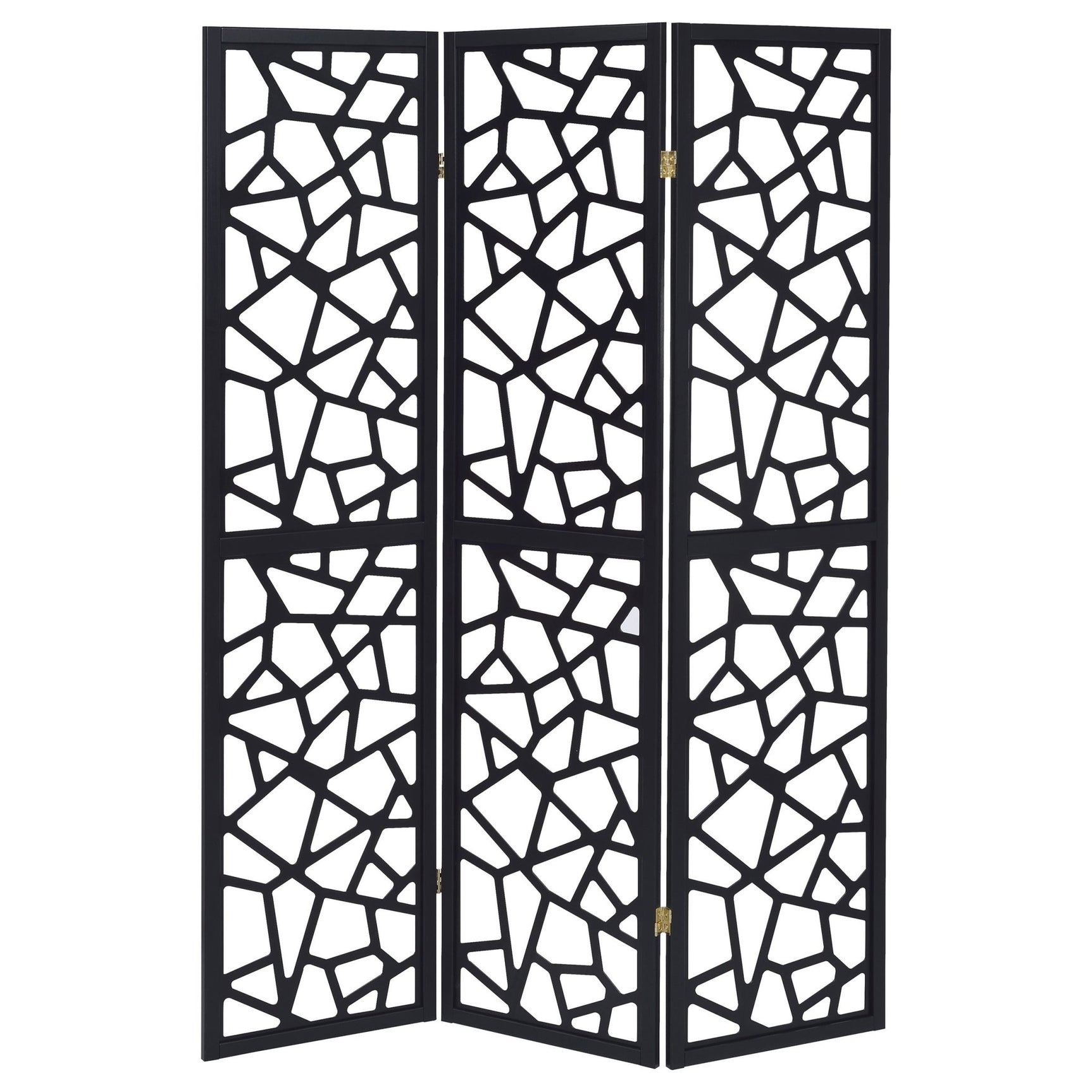 Nailan 3 - panel Open Mosaic Pattern Room Divider Black - 900092 - image - 4