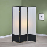 Calix 3 - panel Folding Floor Screen Translucent and Black - 900120 - image - 2